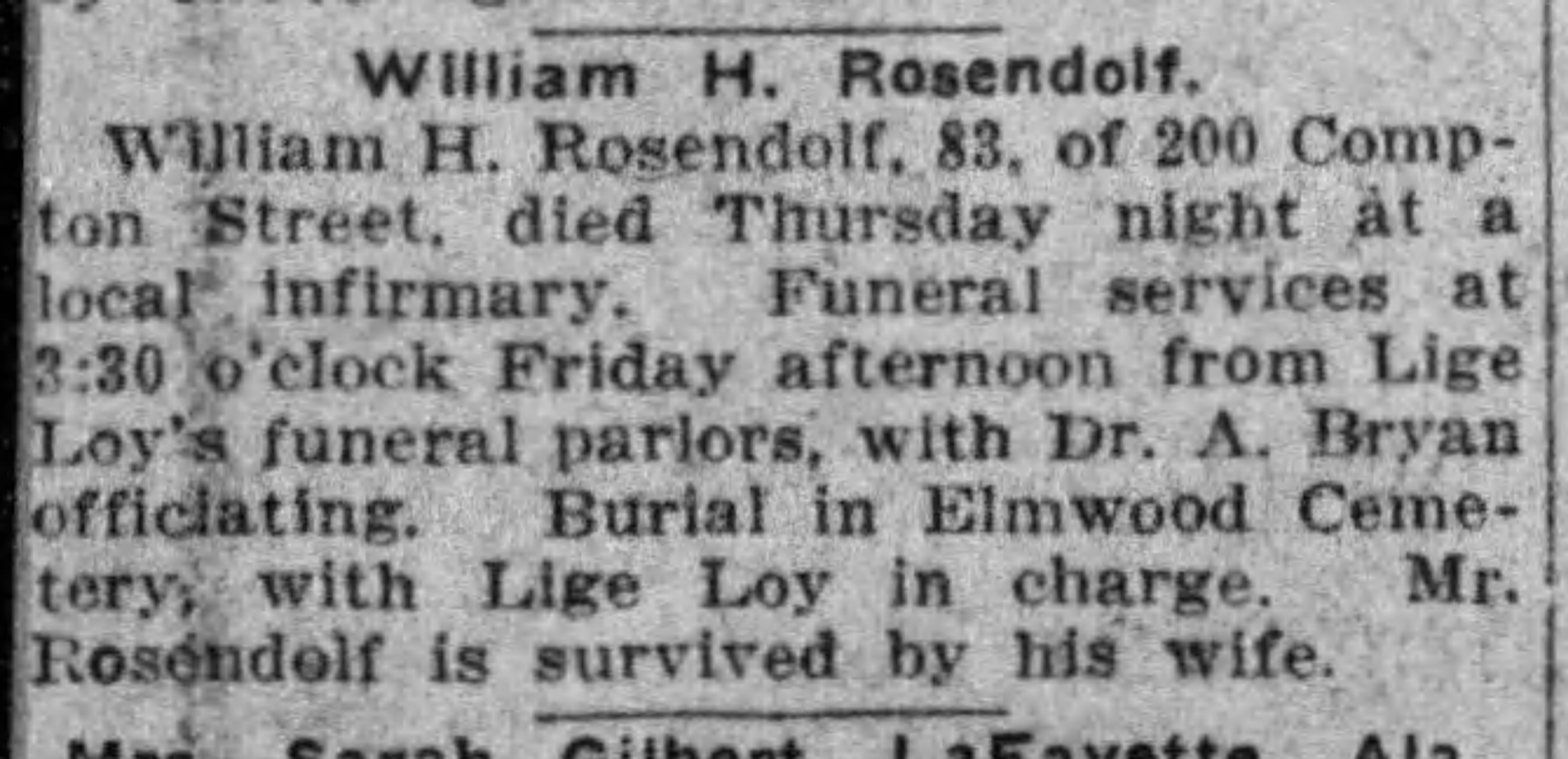 William H. Rosendolf